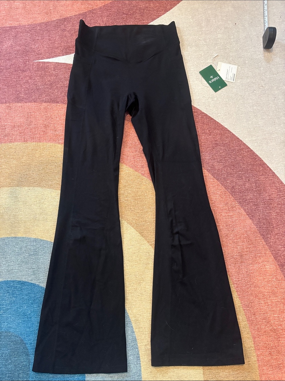 HALARA Black High-Waist Flare Leg Leggings